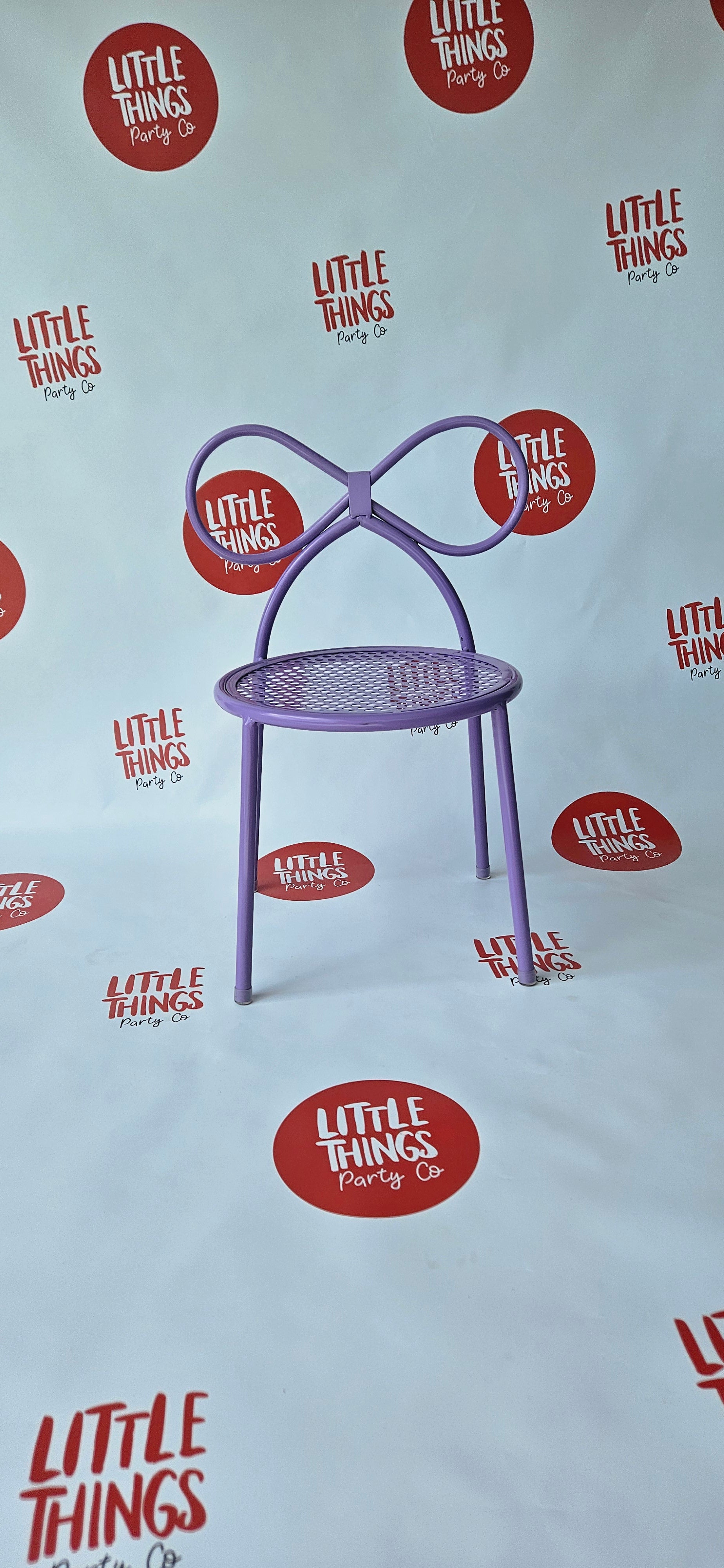 Kids' Purple Bow Chair