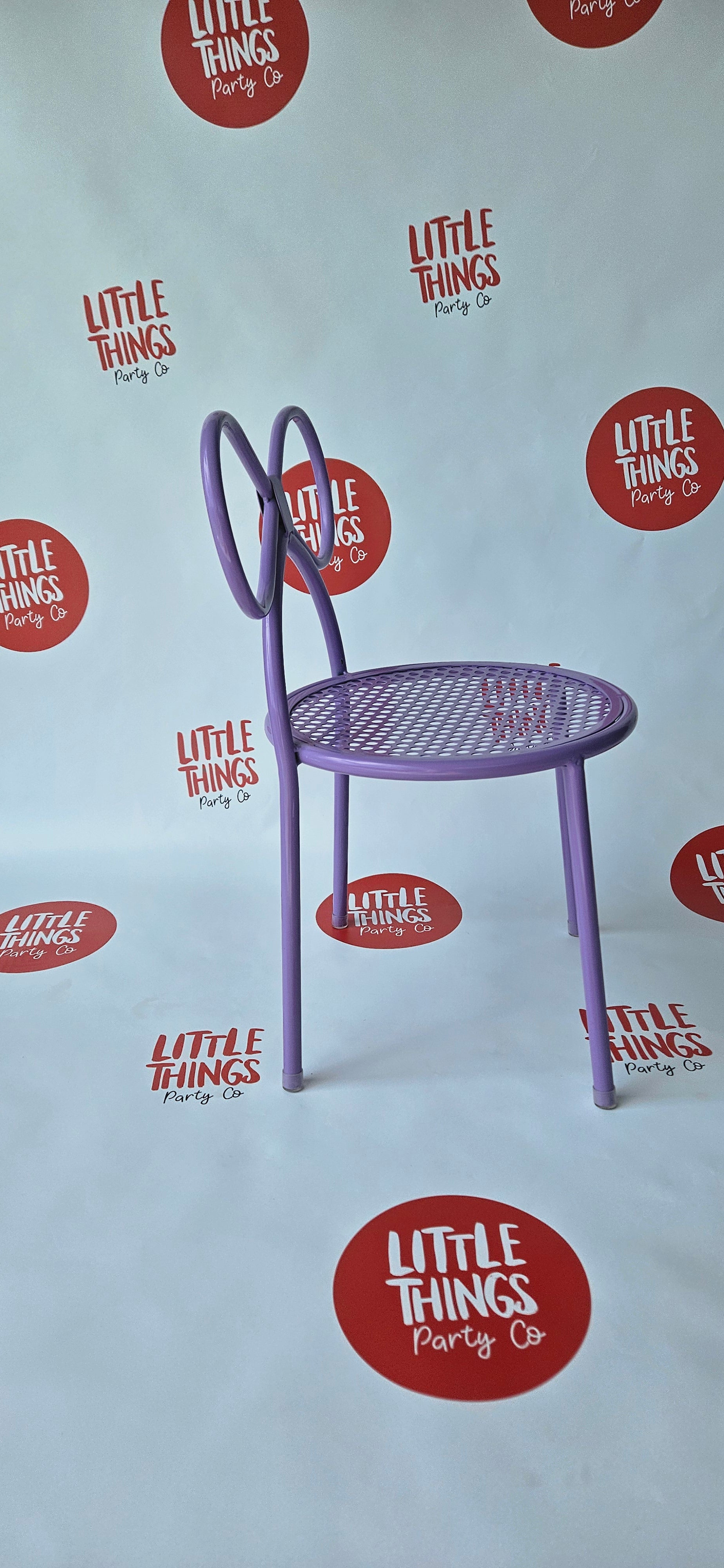 Kids' Purple Bow Chair