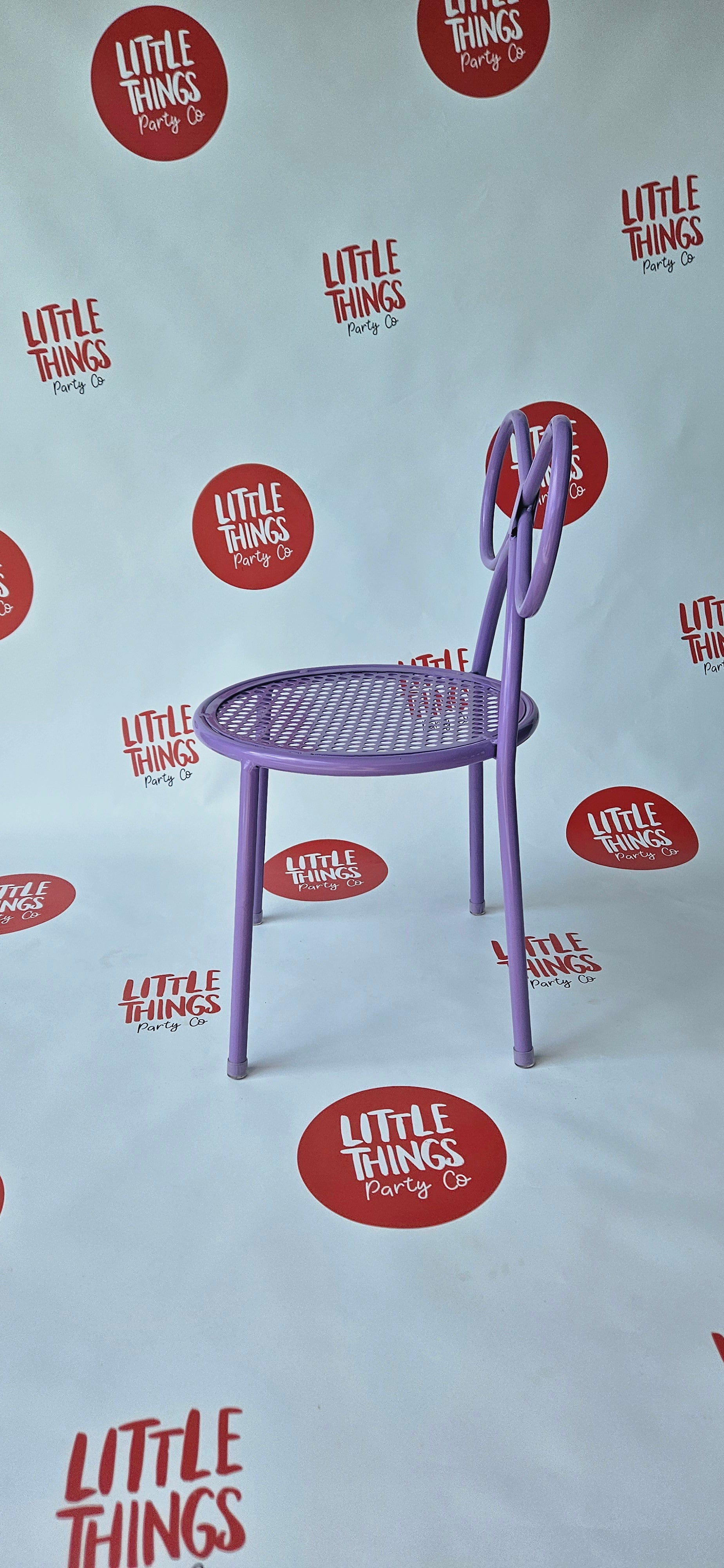 Kids' Purple Bow Chair