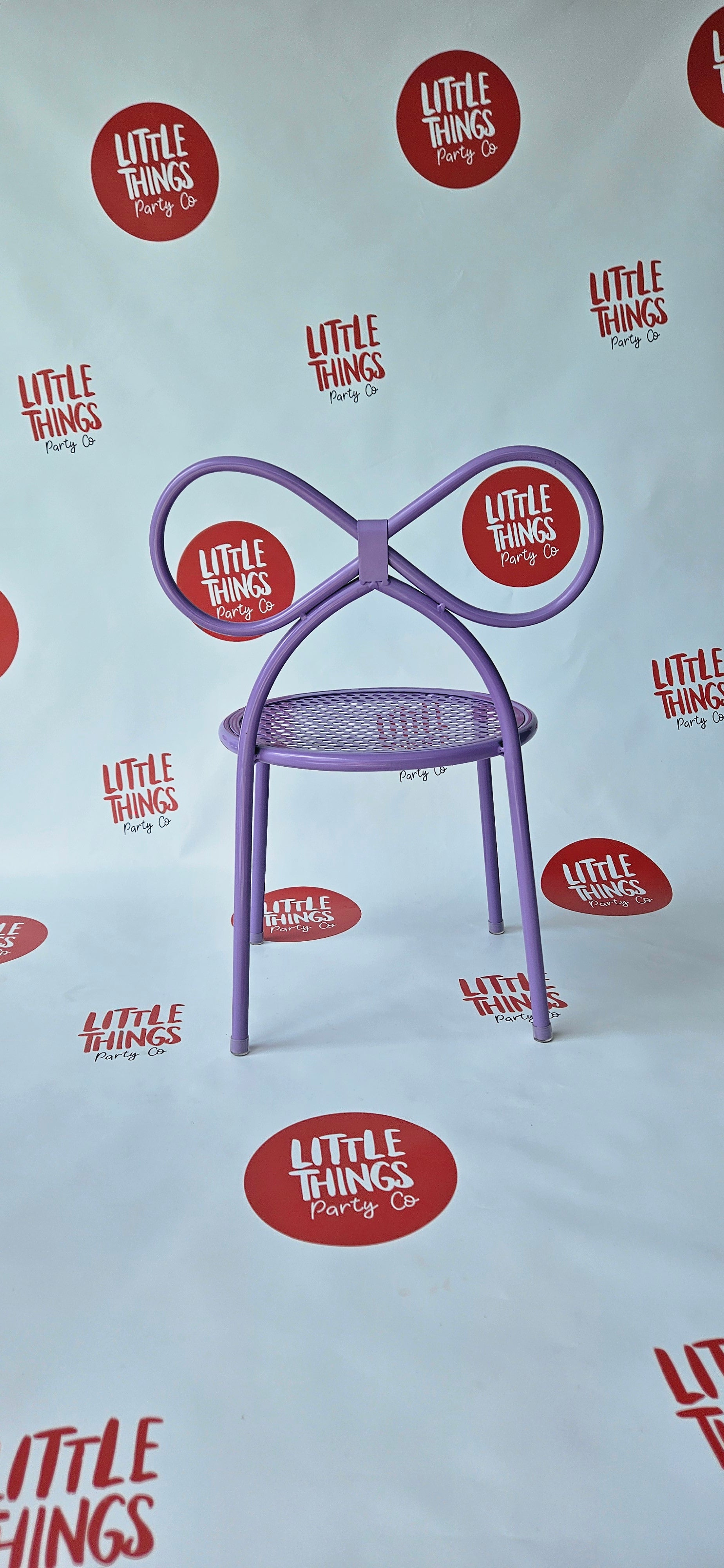 Kids' Purple Bow Chair