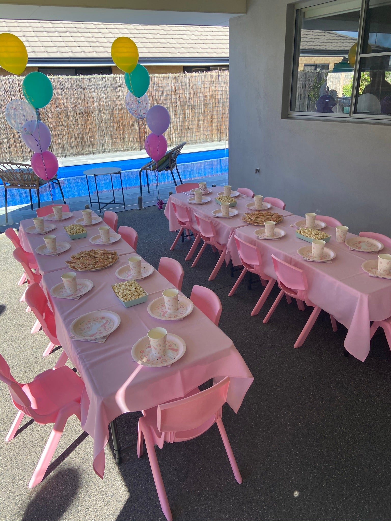 Kids' Pink Plastic Chairs