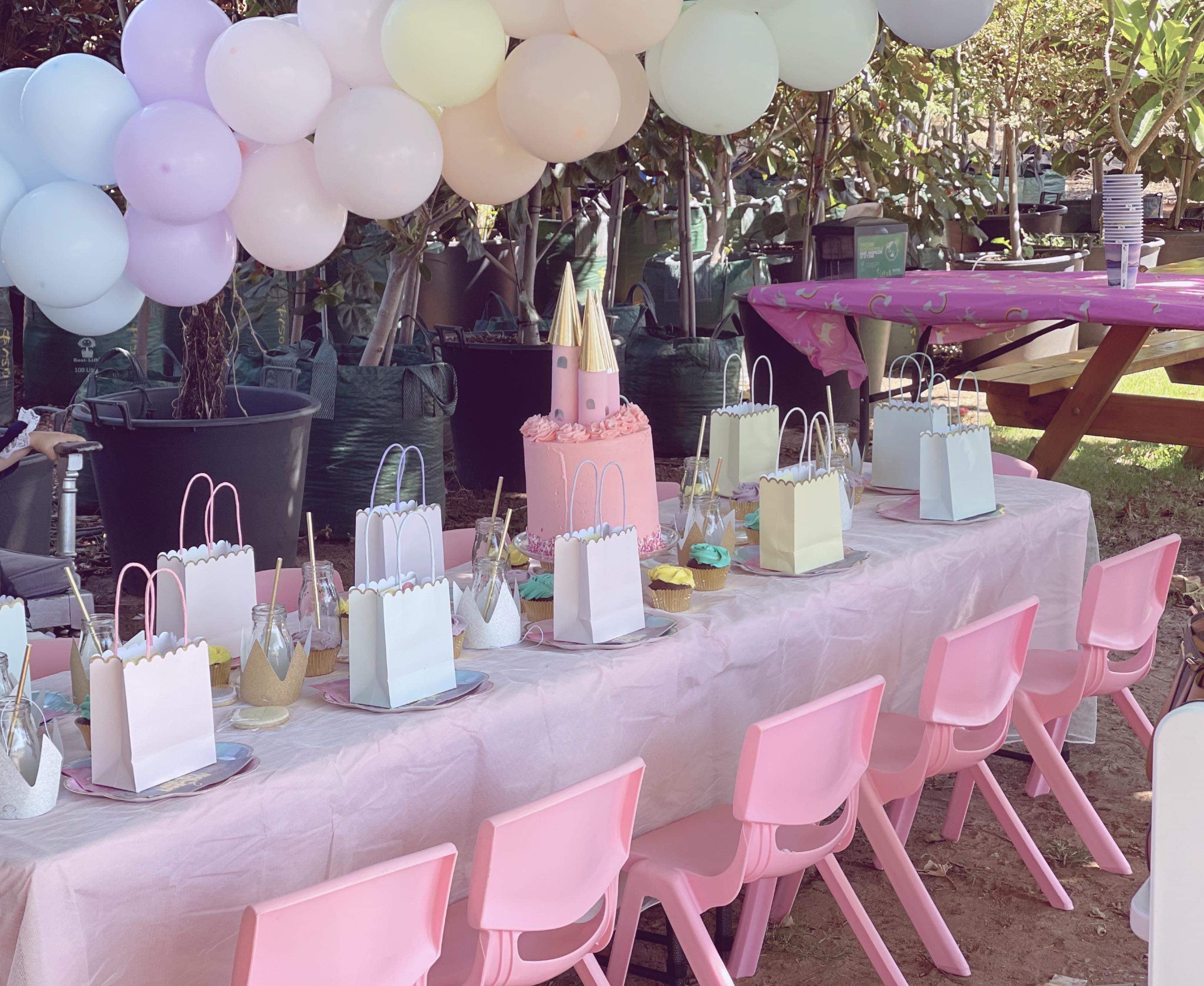 Kids' Pink Plastic Chairs