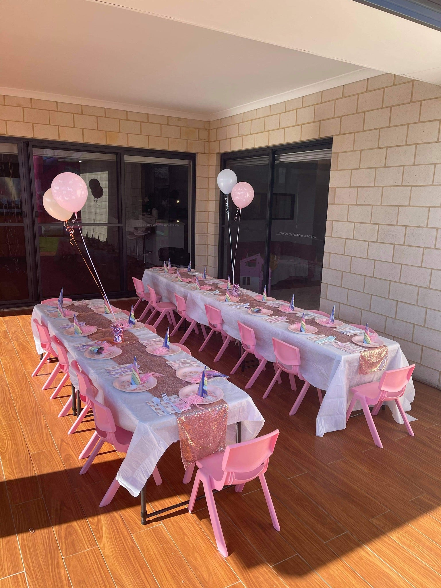 Kids' Pink Plastic Chairs